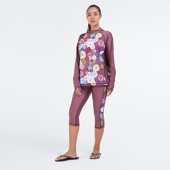 COEGA Women's Long-Sleeves Rashguard Top Pink COEGA Women's Long-Sleeves Rashguard Top Pink image number 2