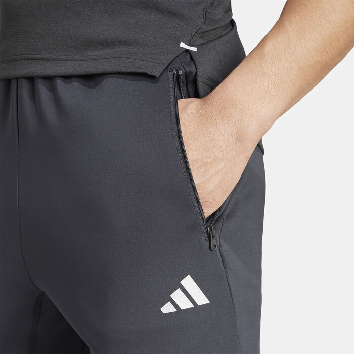 adidas Men's Gym+ Brand Love Training Joggers Black adidas Men's Gym+ Brand Love Training Joggers Black image number 4