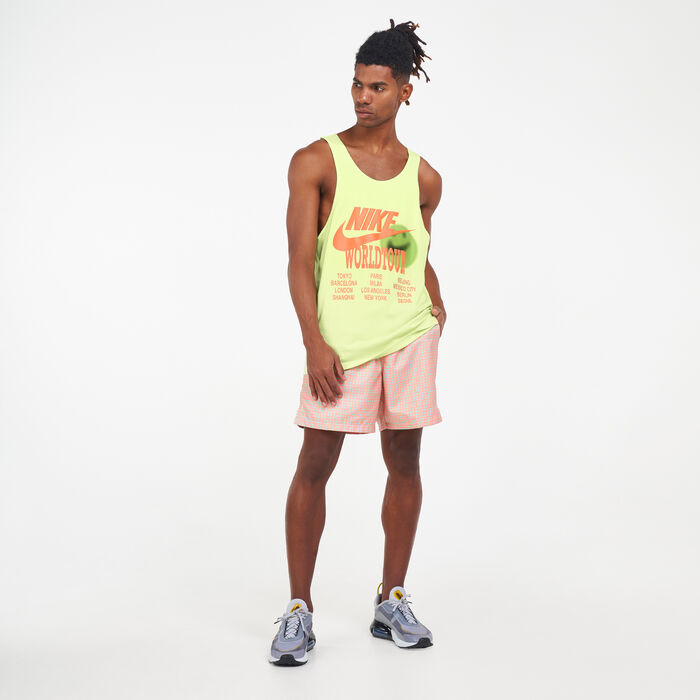 Nike Men's Sportswear World Tour Tank Top Green image number 2