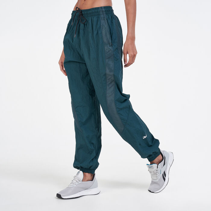 Reebok Women's Shiny Woven Pants Green image number 0