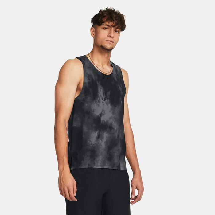 Under Armour Men's Launch Elite Printed Tank Top Black image number 0