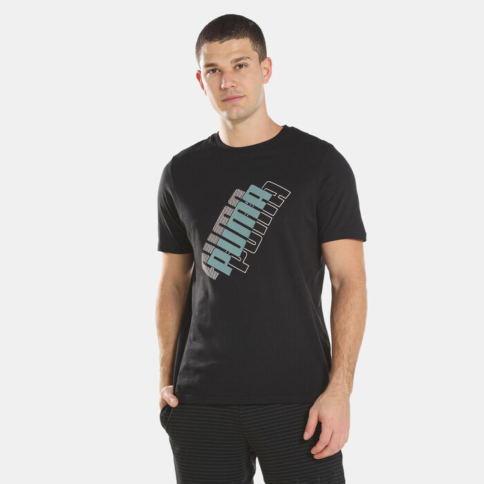 PUMA Men's Power Logo T-Shirt Black PUMA Men's Power Logo T-Shirt Black image number 0
