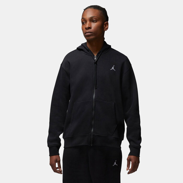 Jordan Men's Brooklyn Fleece Full-Zip Hoodie Black Jordan Men's Brooklyn Fleece Full-Zip Hoodie Black image number 0