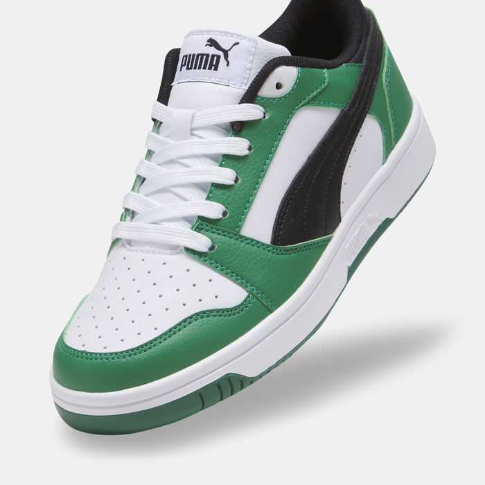 PUMA Kids' Rebound V6 Lo Shoes White image number 4