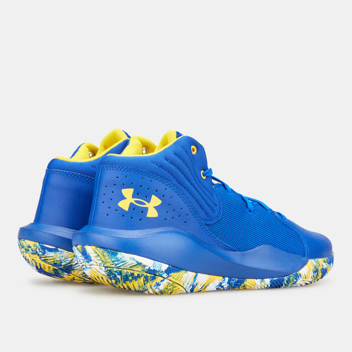 Under Armour Unisex UA Jet '21 Basketball Shoe Blue image number 2