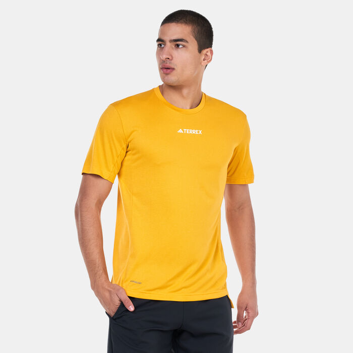 adidas Men's Terrex Multi T-Shirt yellow adidas Men's Terrex Multi T-Shirt yellow image number 0