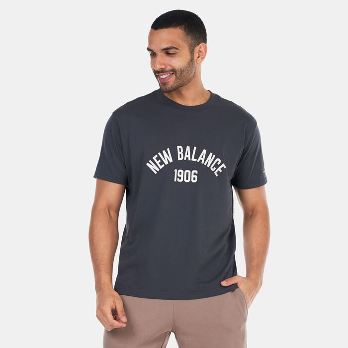 New Balance Men's Essentials Varsity Graphic T-Shirt Grey image number 0